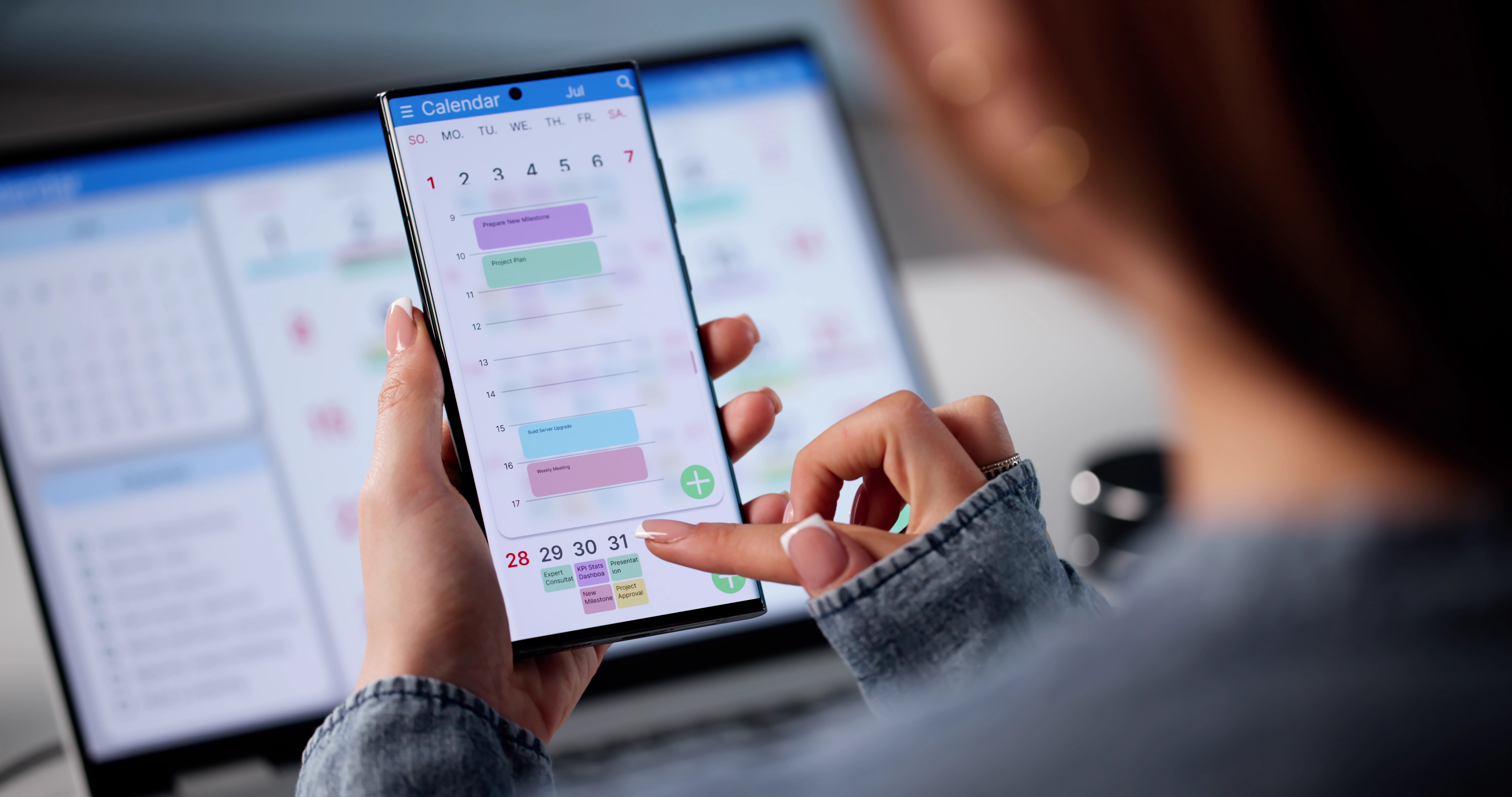 Locum calendar and availability example